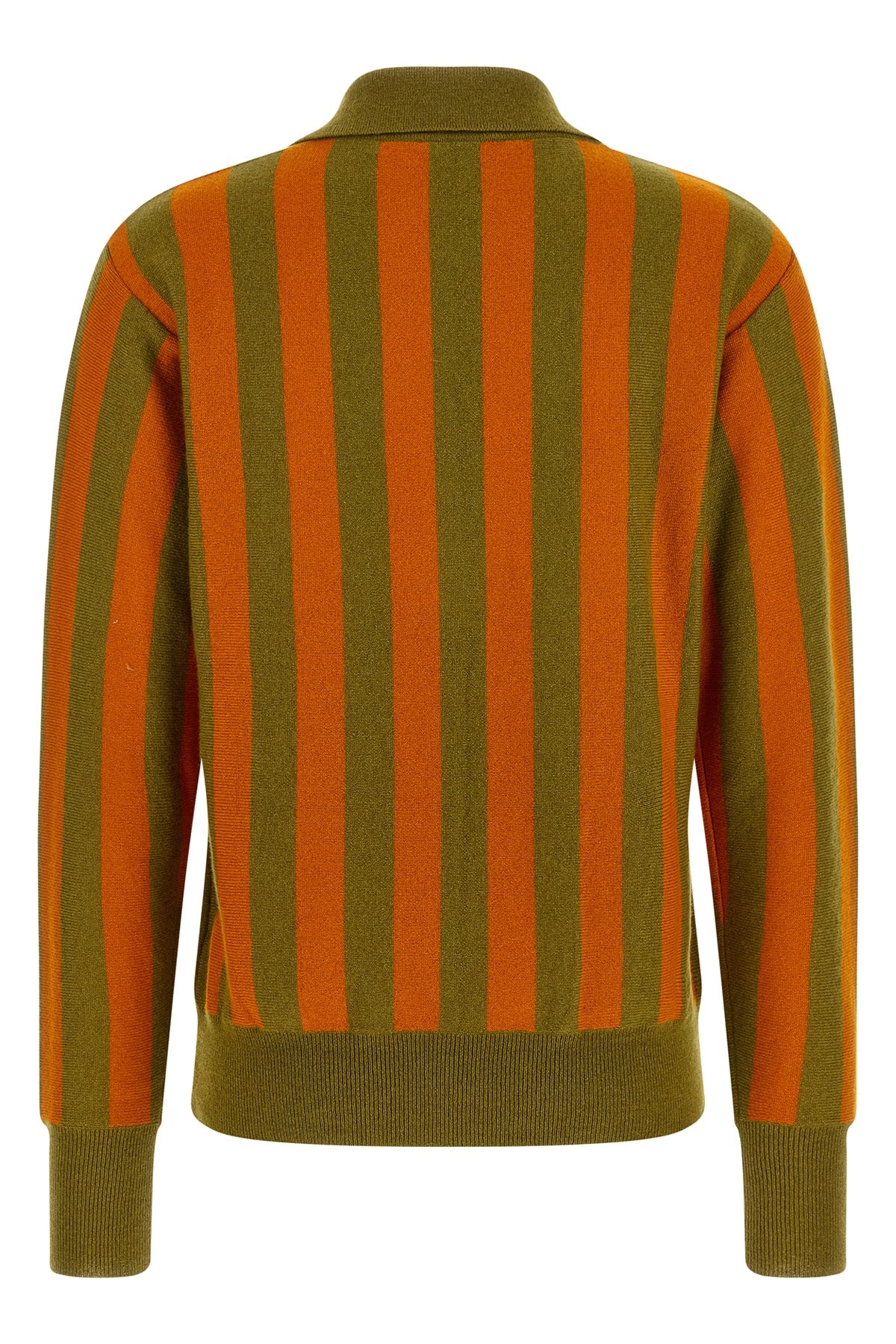 Alberto Biani Striped Cashmere Polo