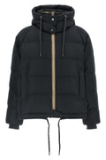 Padded Jacket with Knit Details and Monile