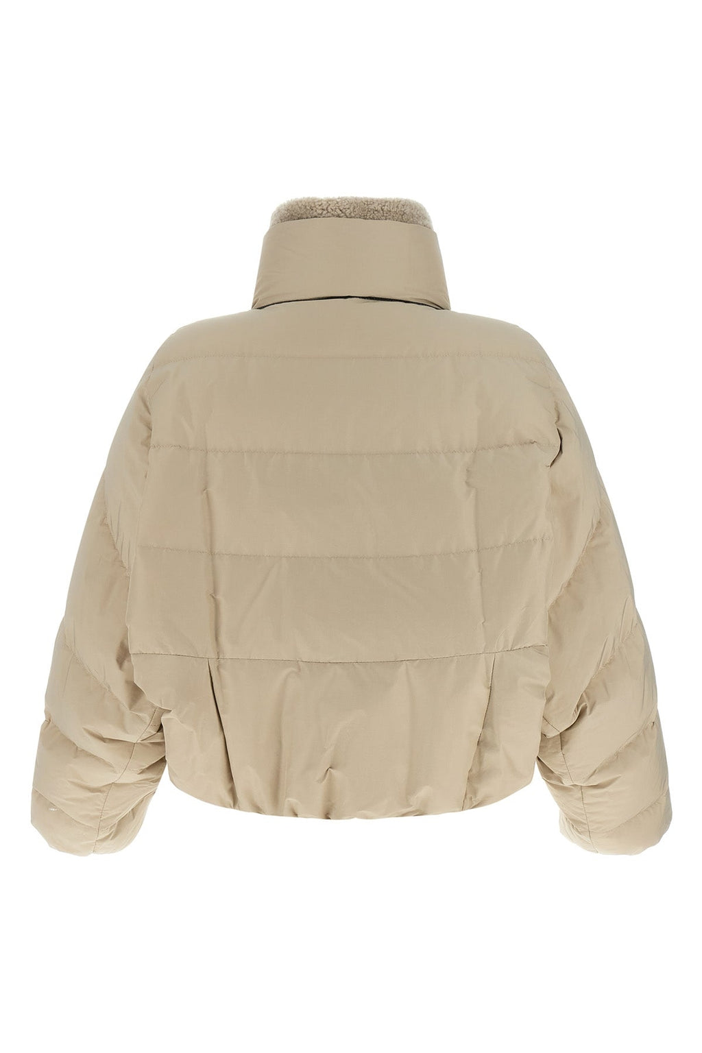 Brunello Cucinelli Cropped Puffer Jacket with Snap Buttons