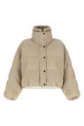 Brunello Cucinelli Cropped Puffer Jacket with Snap Buttons