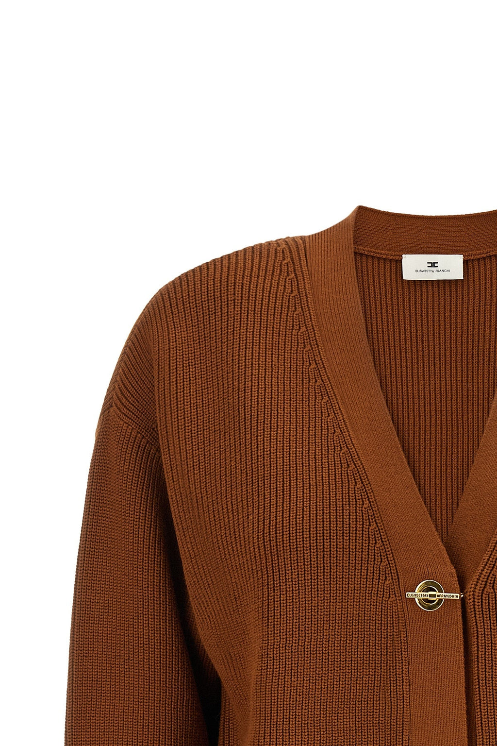 Elisabetta Franchi Cardigan With T-Bar Closures