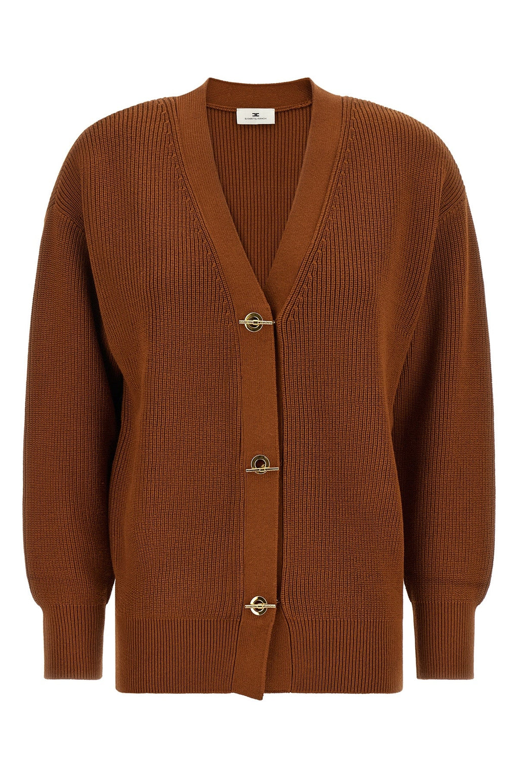 Elisabetta Franchi Cardigan With T-Bar Closures