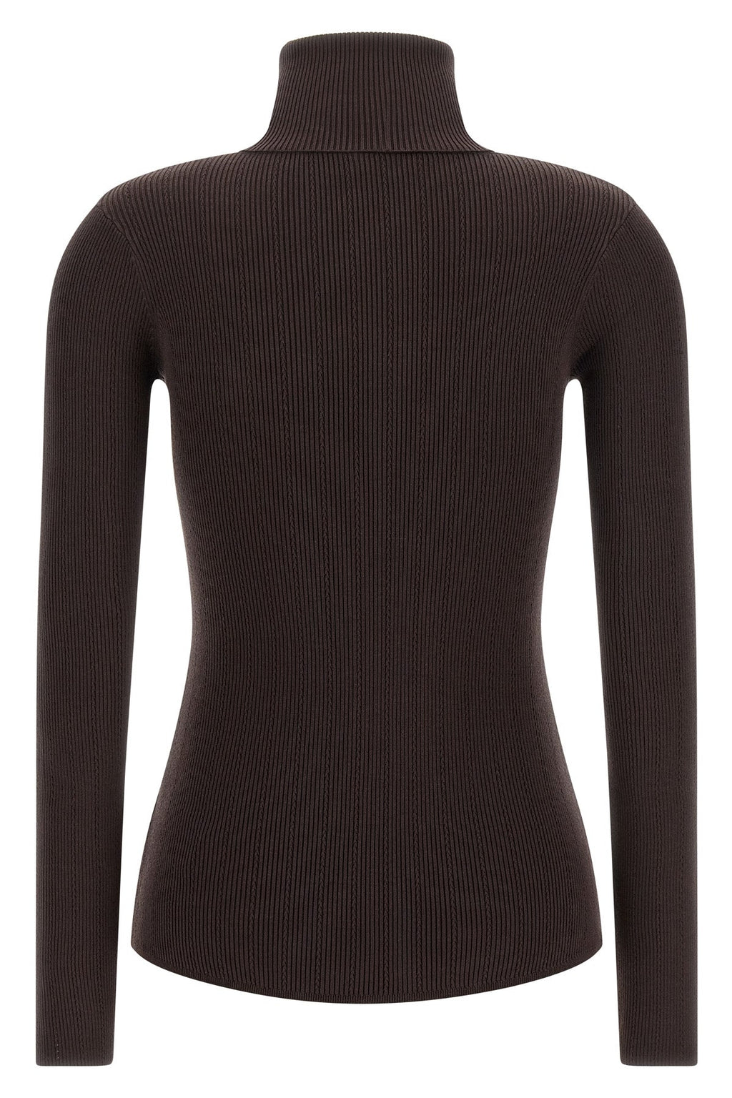 Elisabetta Franchi Turtleneck Sweater with Logo Detail