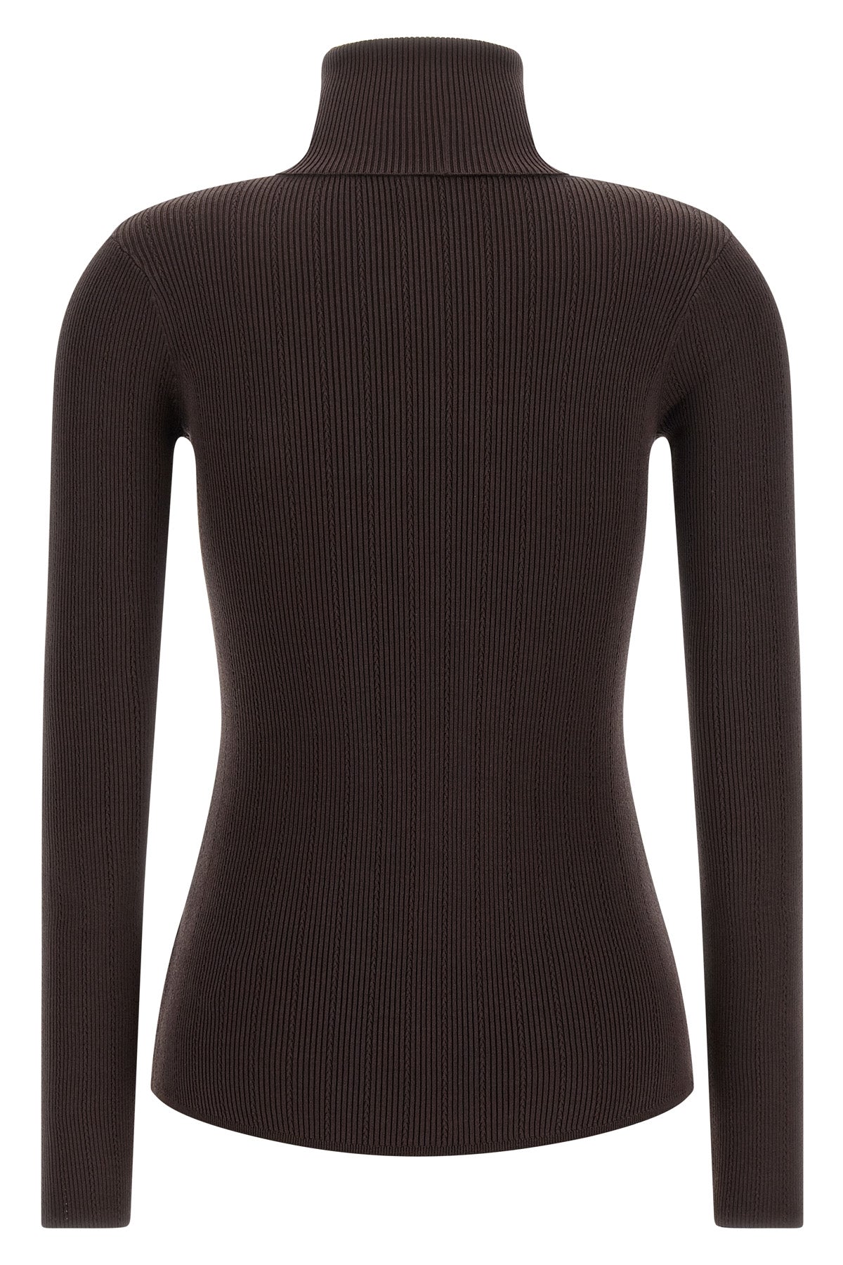 Elisabetta Franchi Turtleneck Sweater with Logo Detail