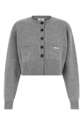 Elisabetta Franchi Cropped Cardigan With Patch Pockets
