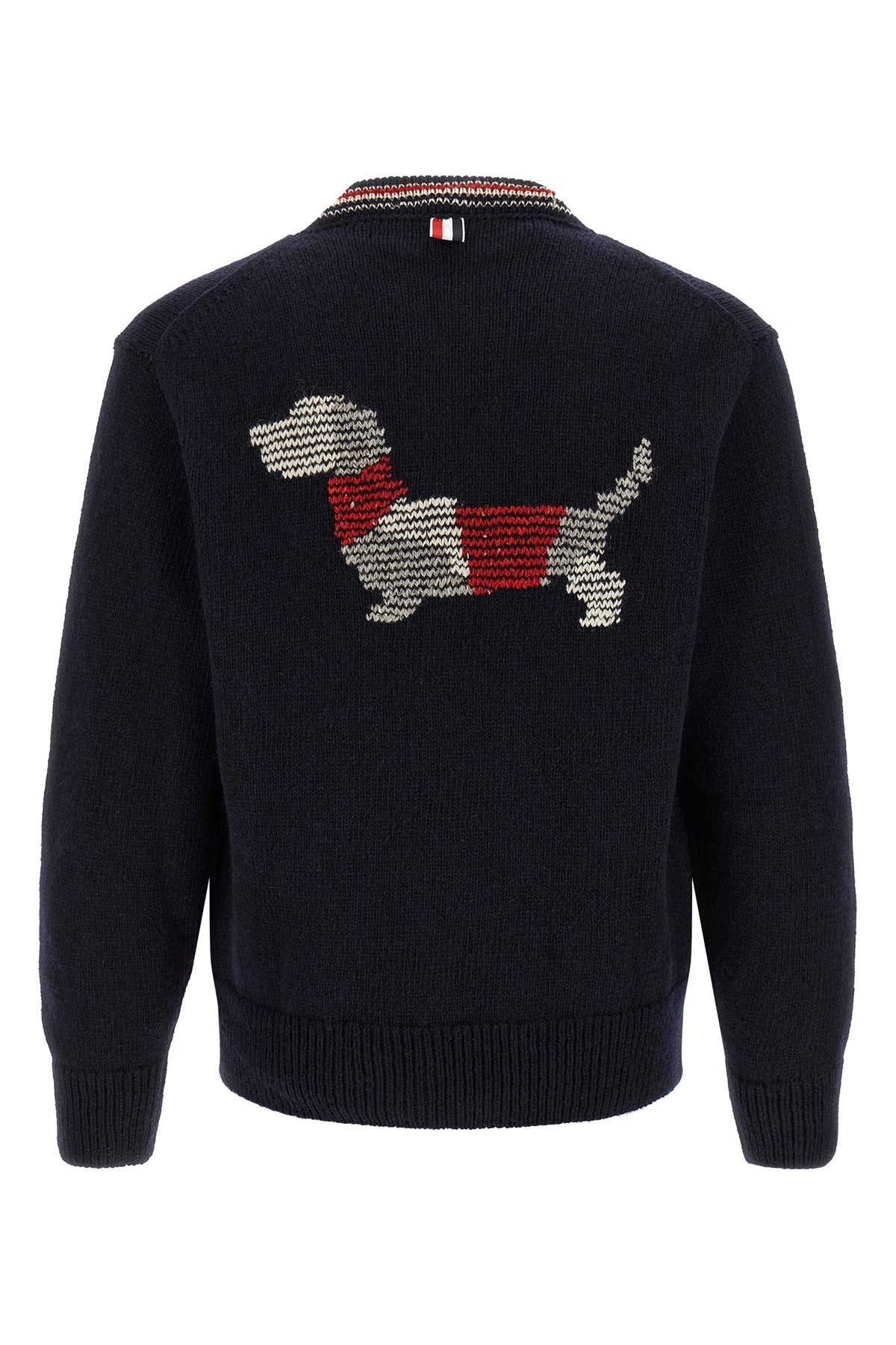 Thom Browne Cardigan with Hector Intarsia