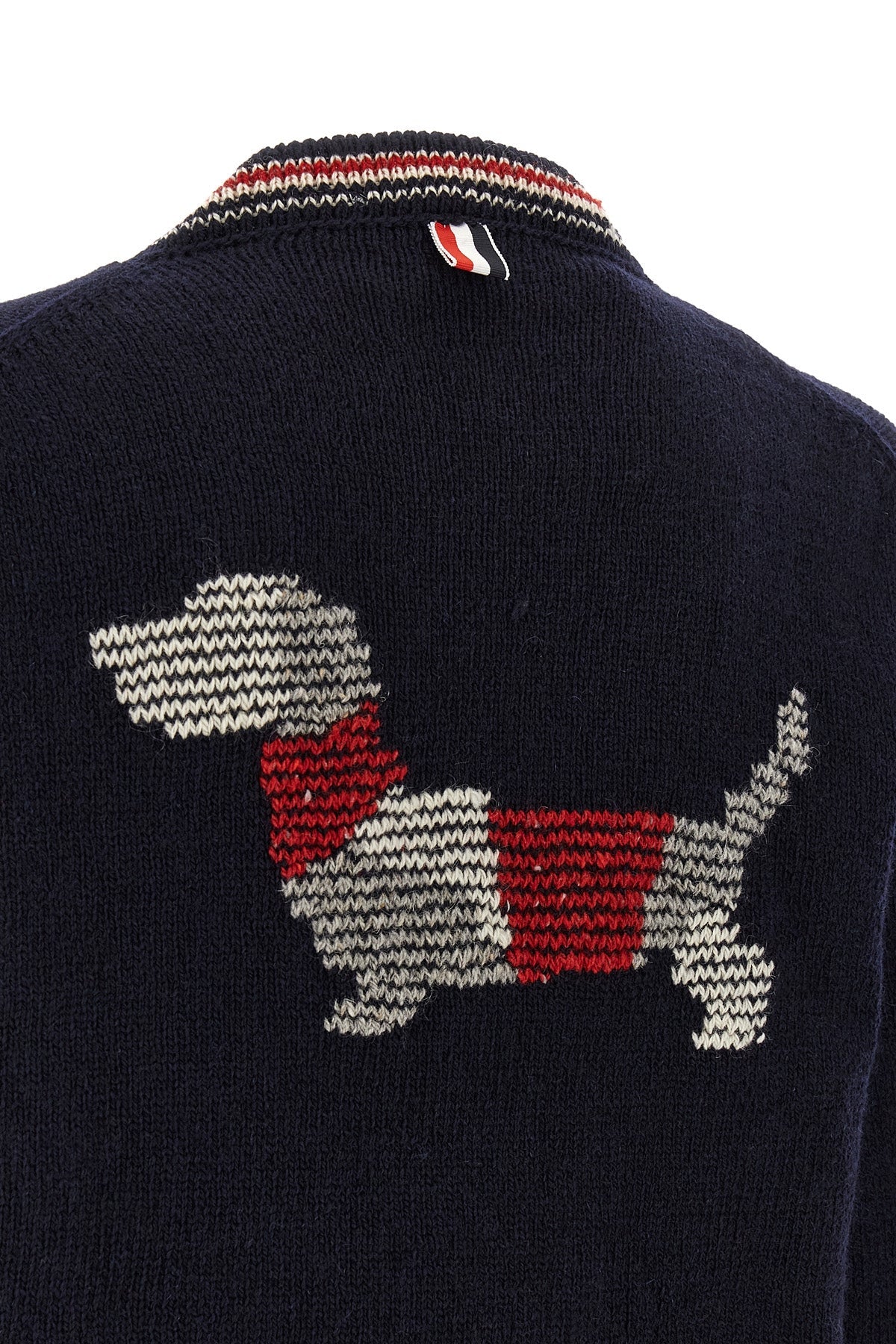 Thom Browne Cardigan with Hector Intarsia
