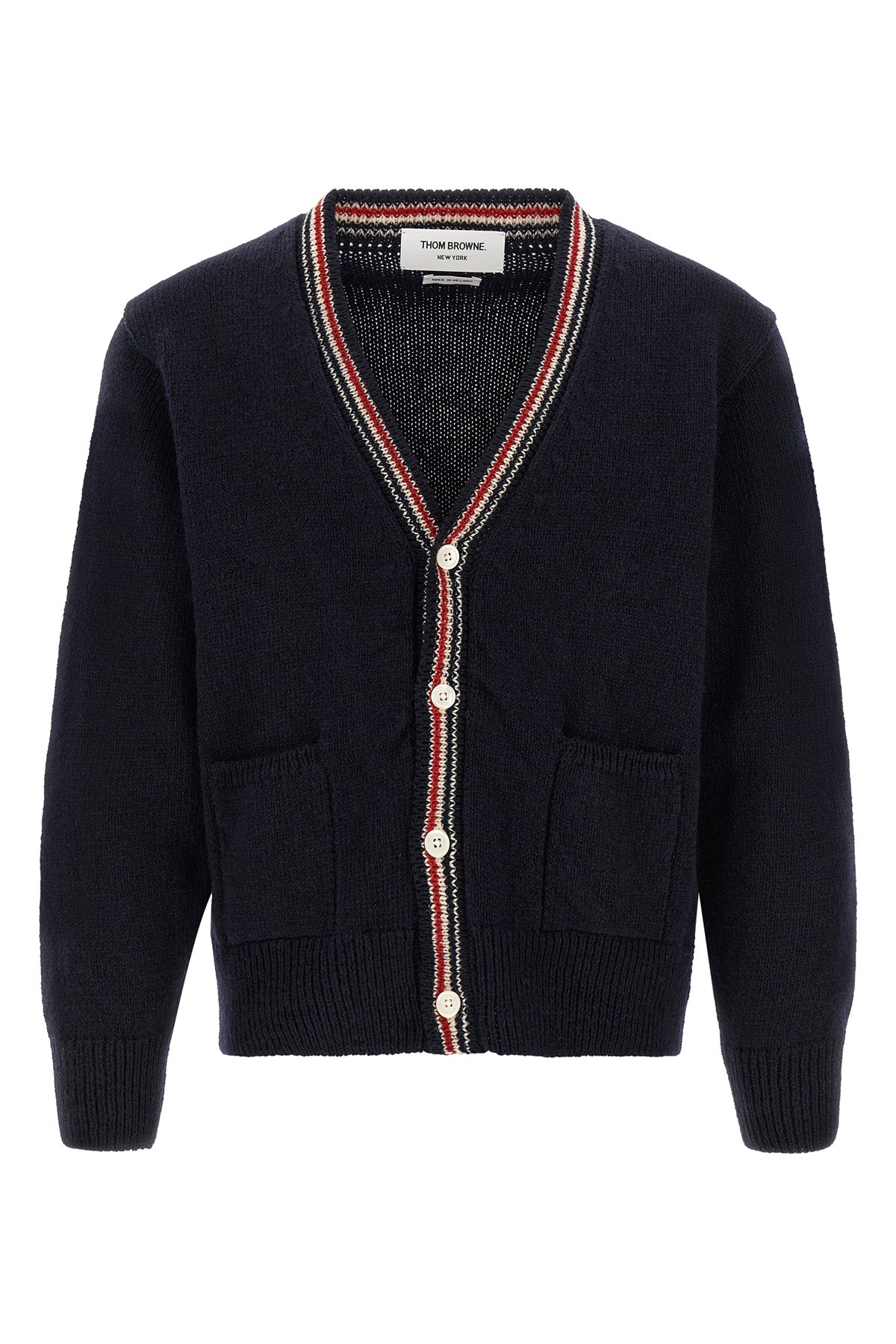 Thom Browne Cardigan with Hector Intarsia