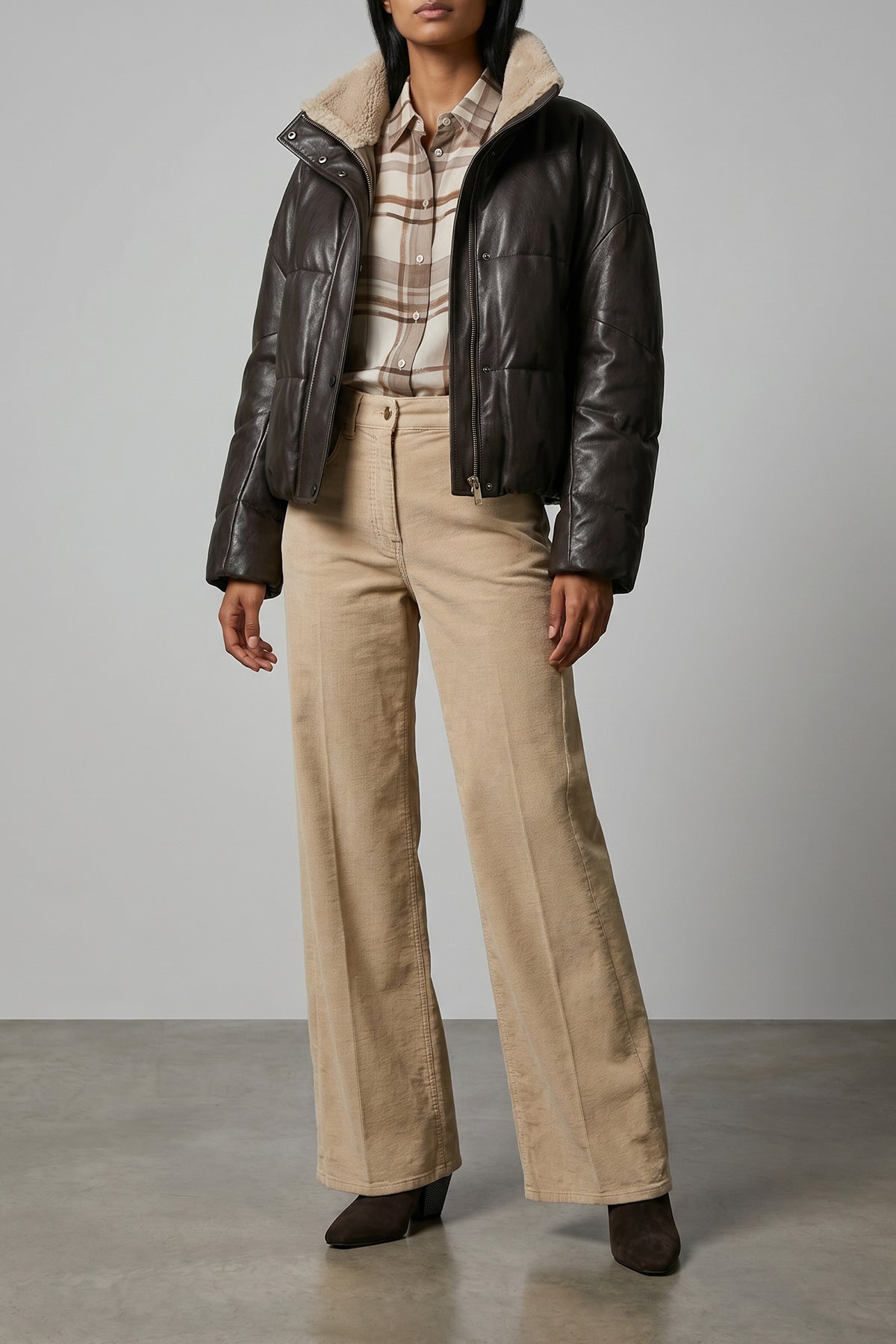 Padded Leather Jacket