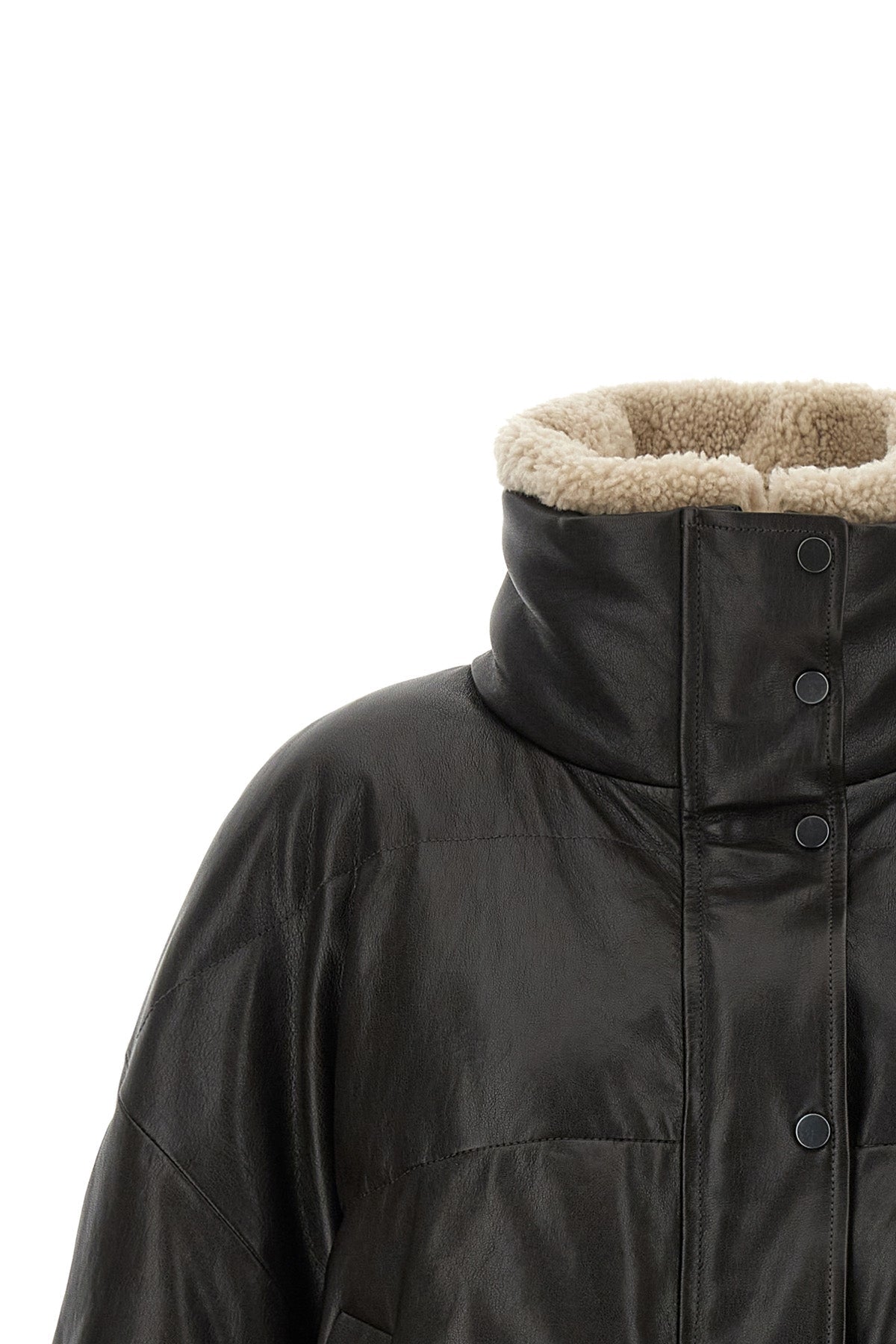 Padded Leather Jacket