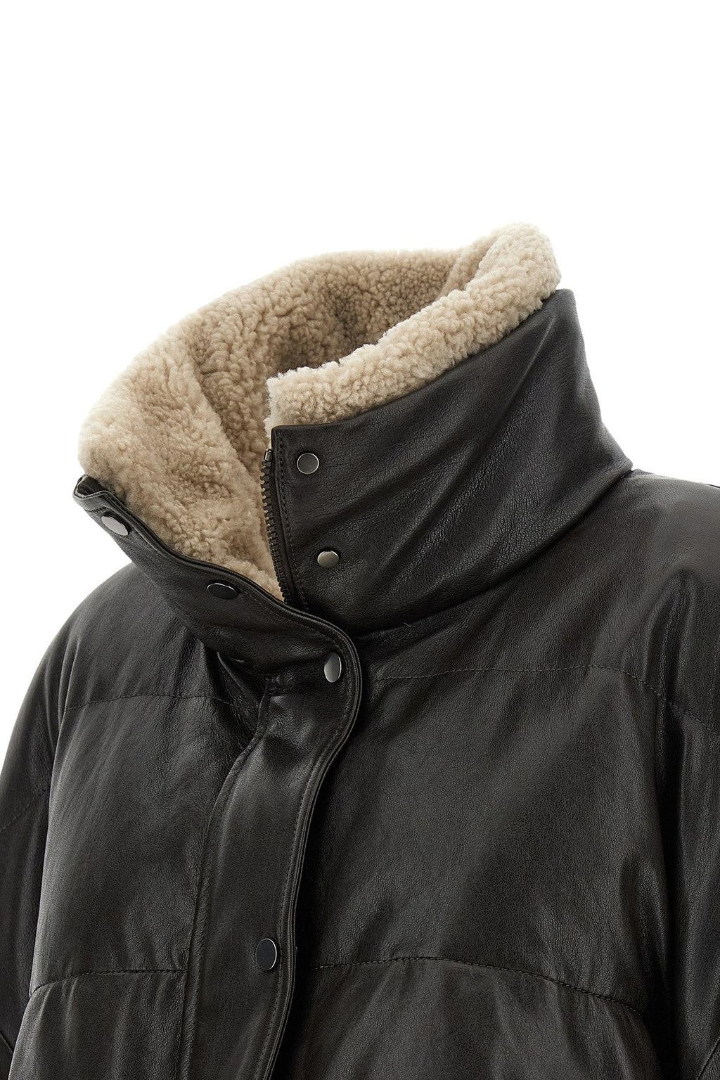 Padded Leather Jacket