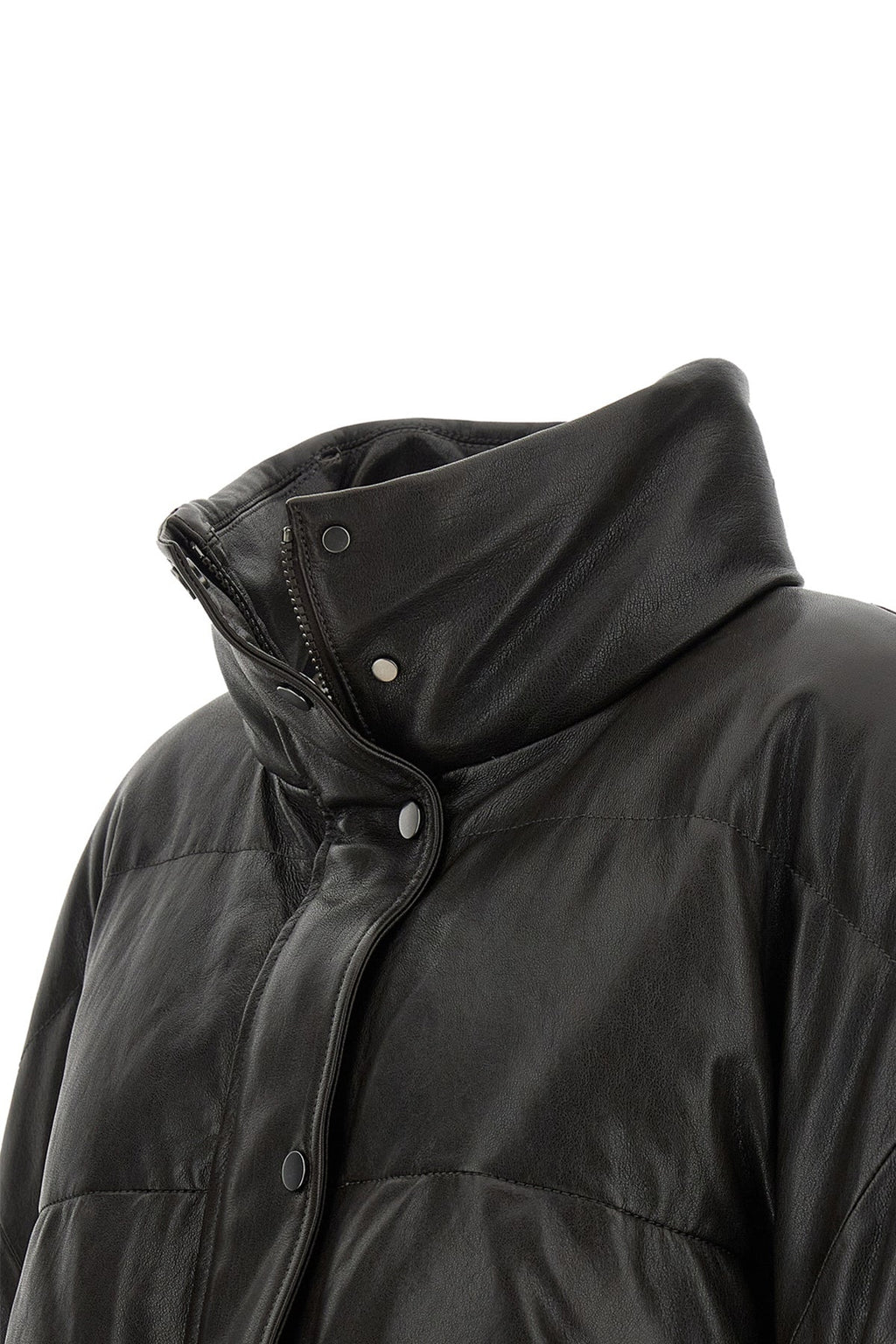 Padded Leather Jacket