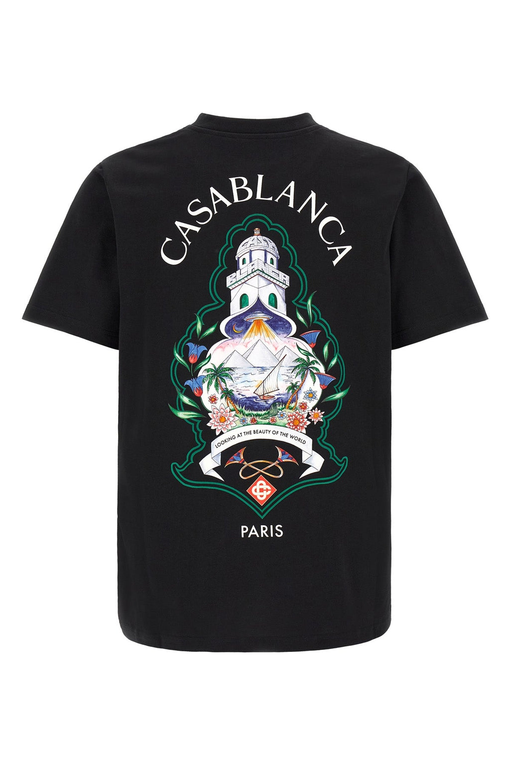 Casablanca Organic Cotton T-Shirt with Graphic Print