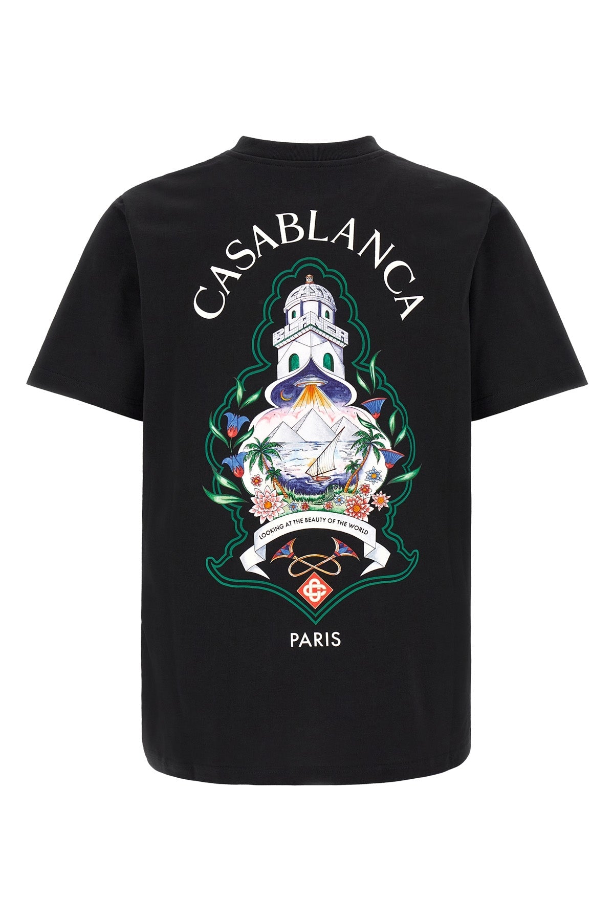 Casablanca Organic Cotton T-Shirt with Graphic Print