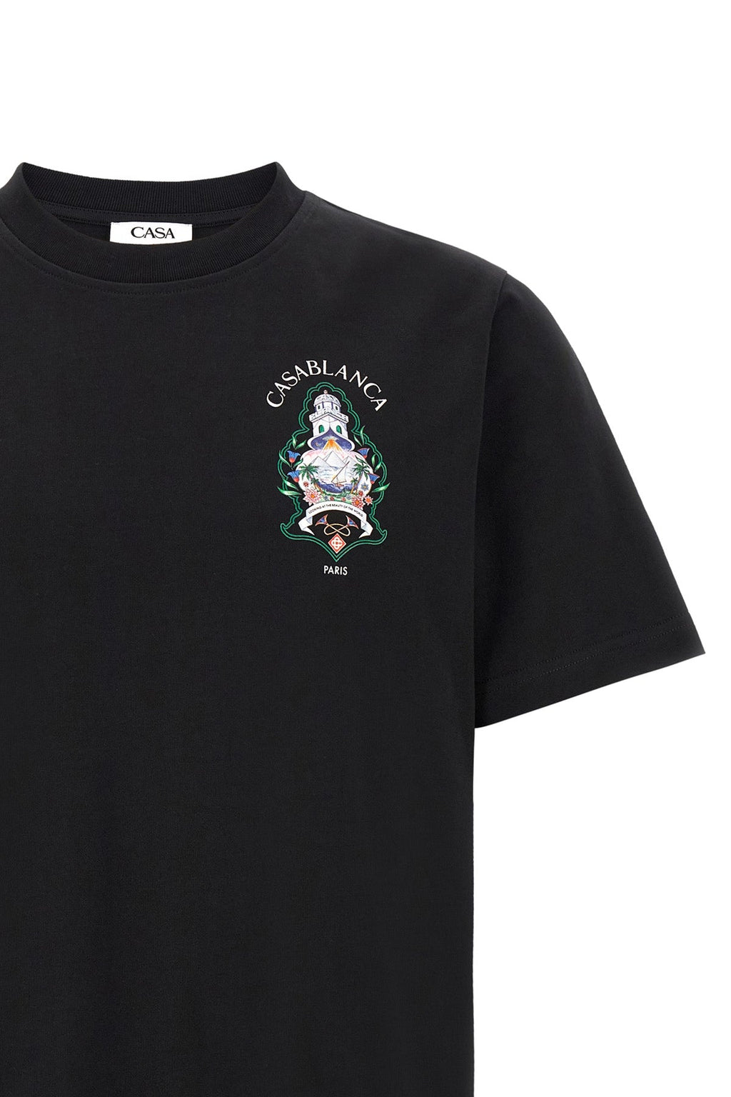 Casablanca Organic Cotton T-Shirt with Graphic Print