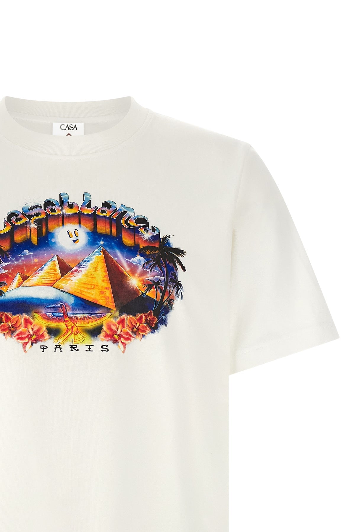 Casablanca Organic Cotton T-Shirt Tourism Print