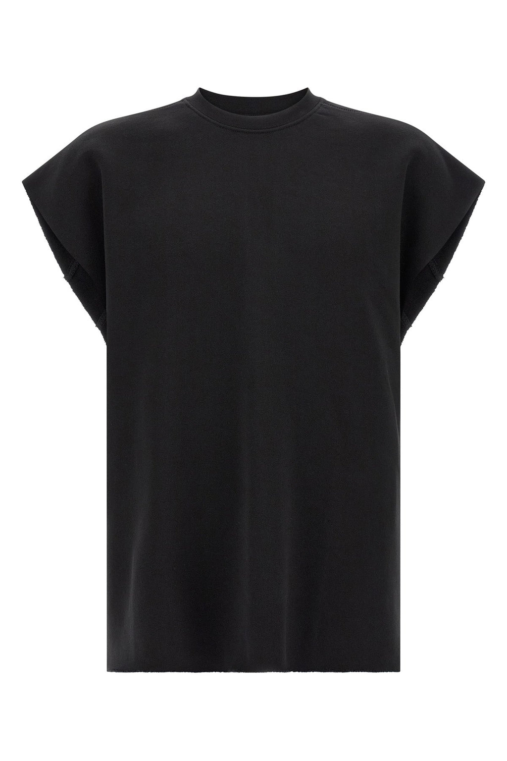 Thom Krom Sleeveless Sweatshirt with Raw Edges