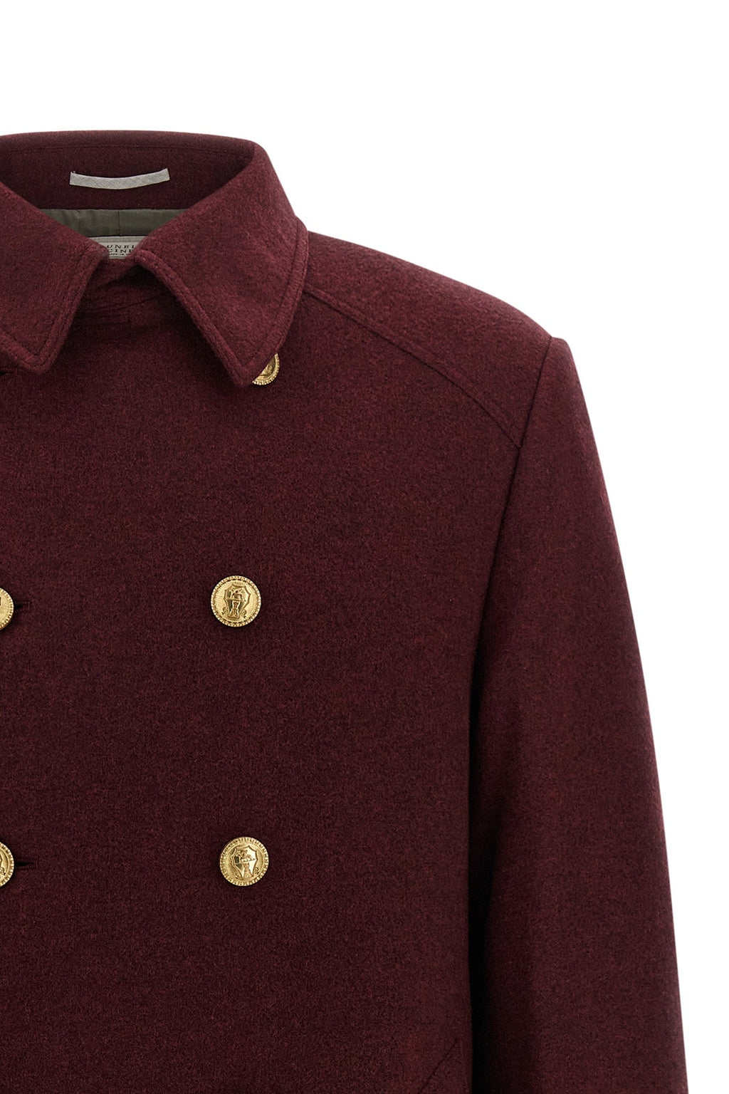 Cashmere double-breasted coat