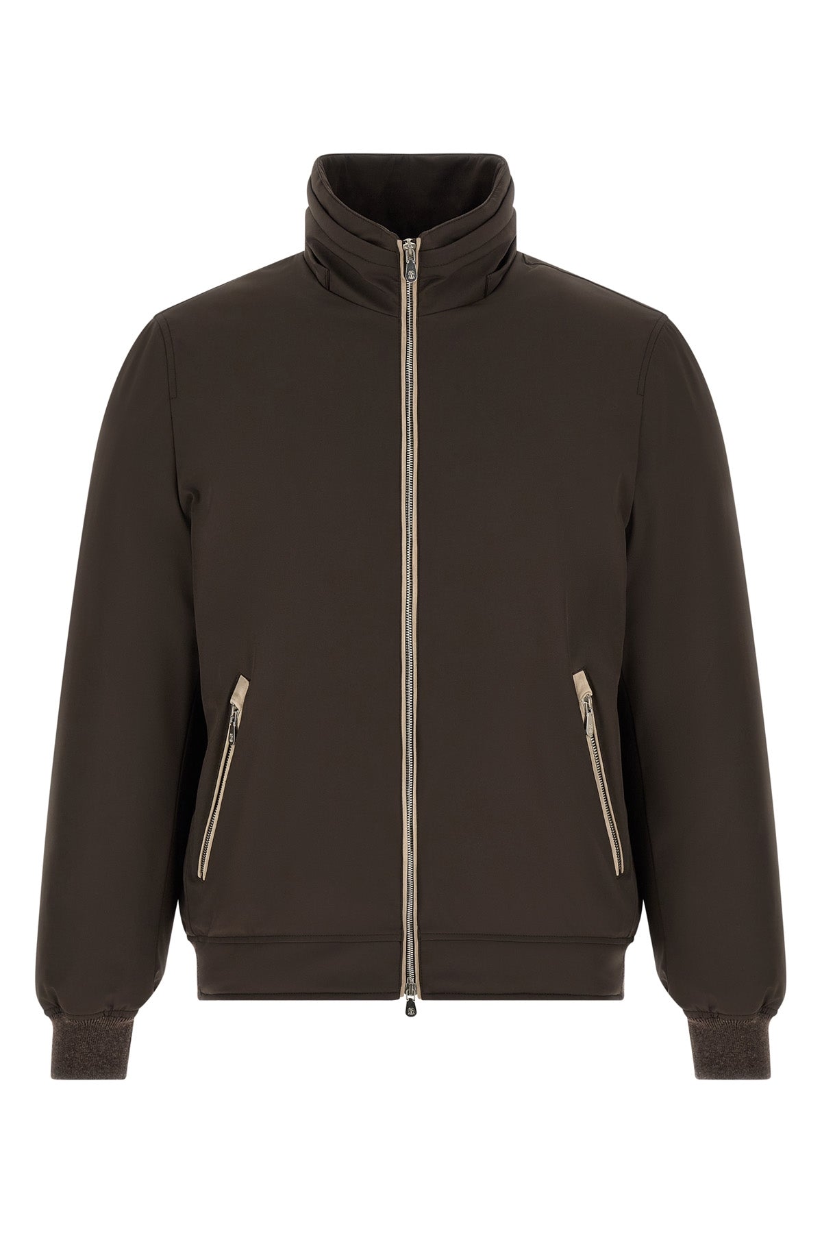 Brunello Cucinelli Padded Jacket with Shearling Details