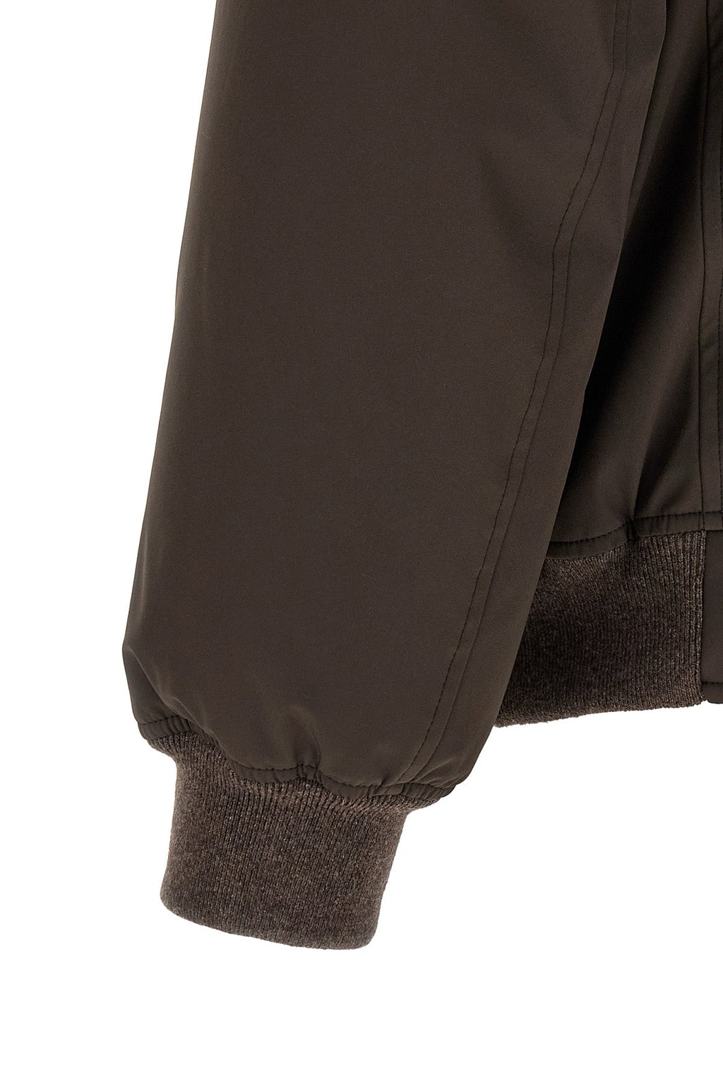 Brunello Cucinelli Padded Jacket with Shearling Details