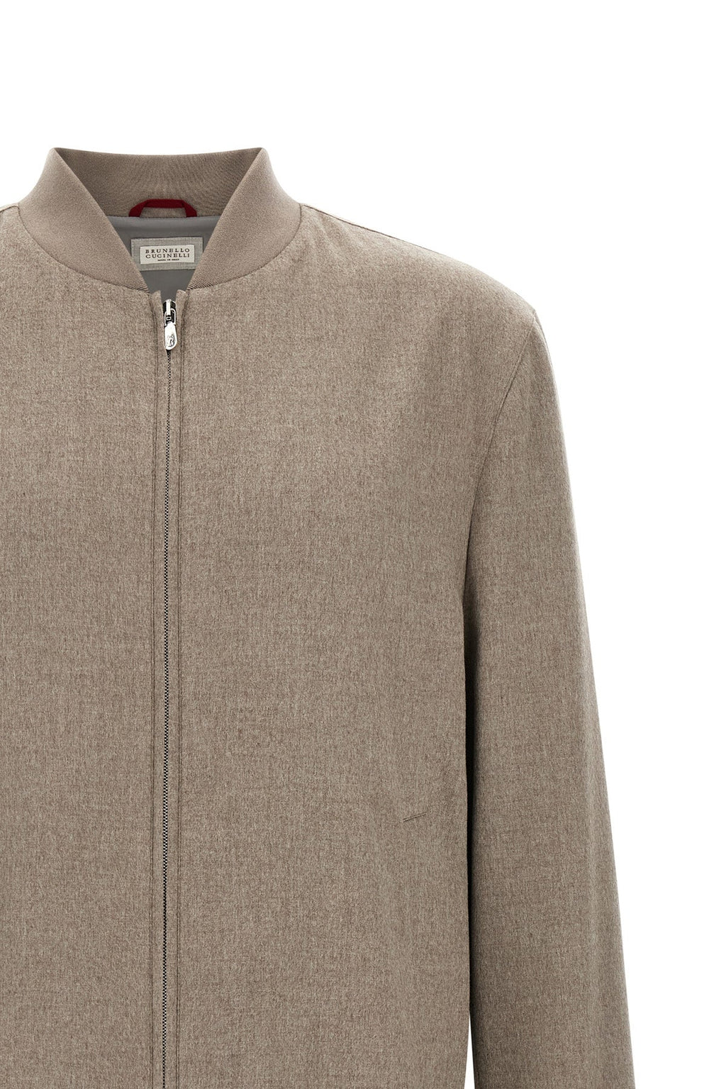 Light flannel bomber jacket