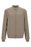 Light flannel bomber jacket
