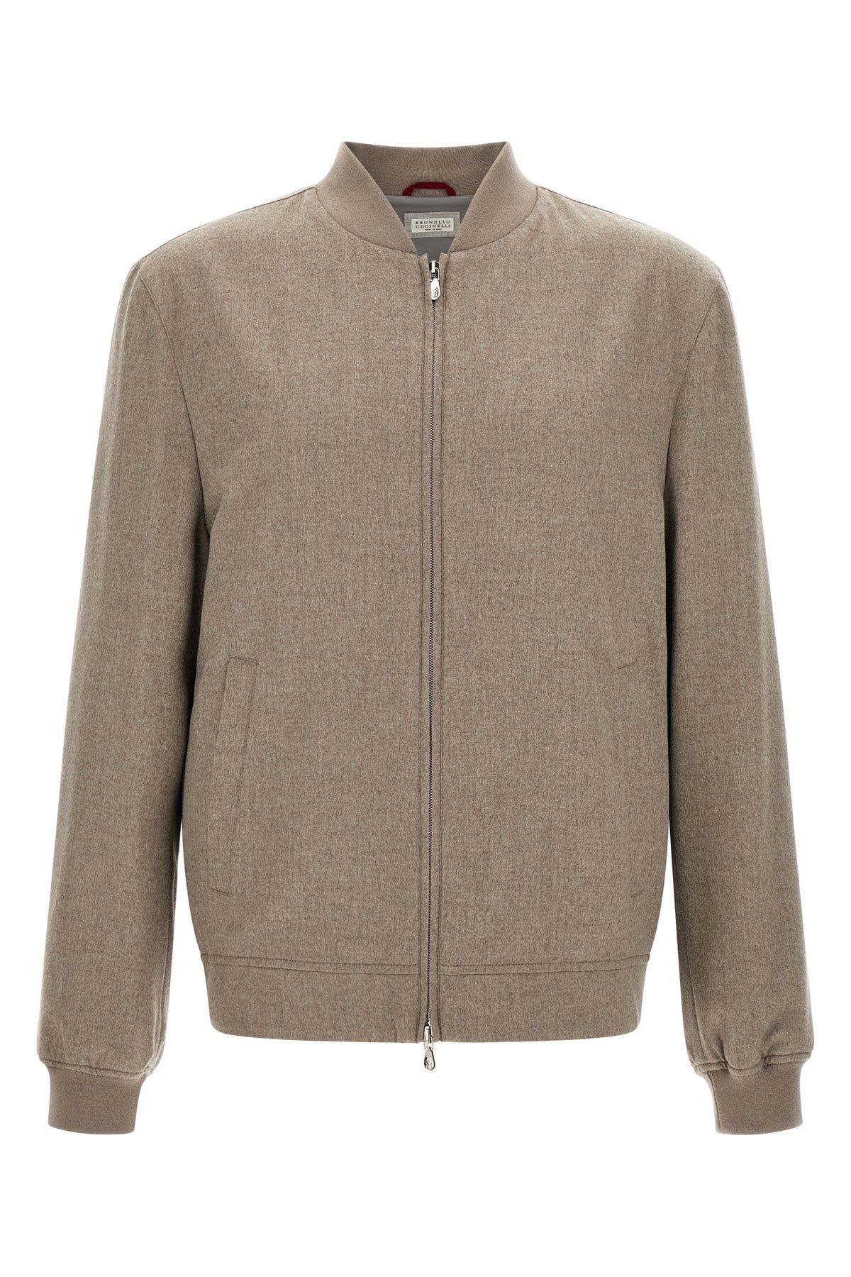 Light flannel bomber jacket
