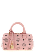 MCM Top handle bag Engraved padlock detail