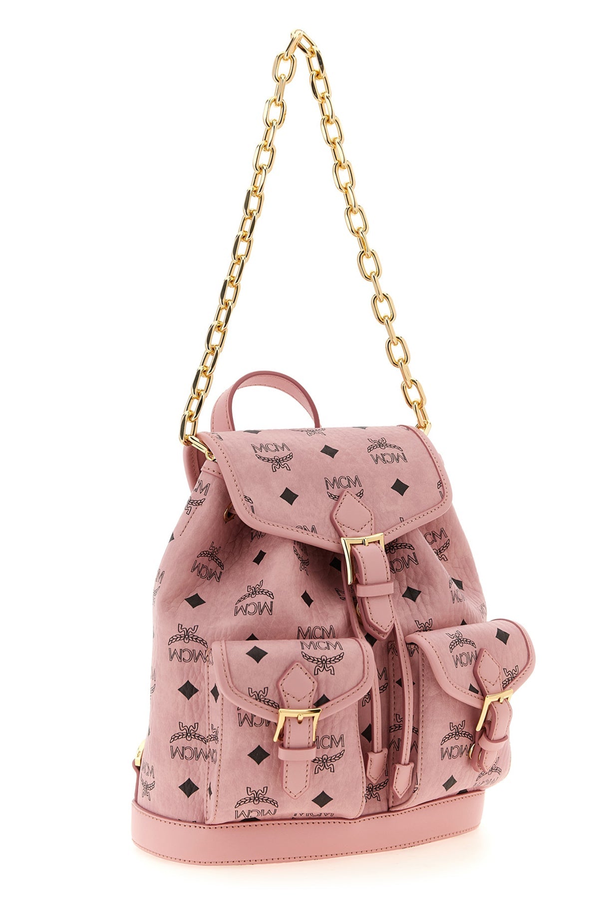 MCM Aren Backpack with Gold-Tone Hardware