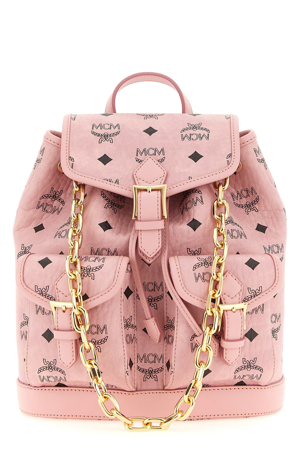 MCM Aren Backpack with Gold-Tone Hardware