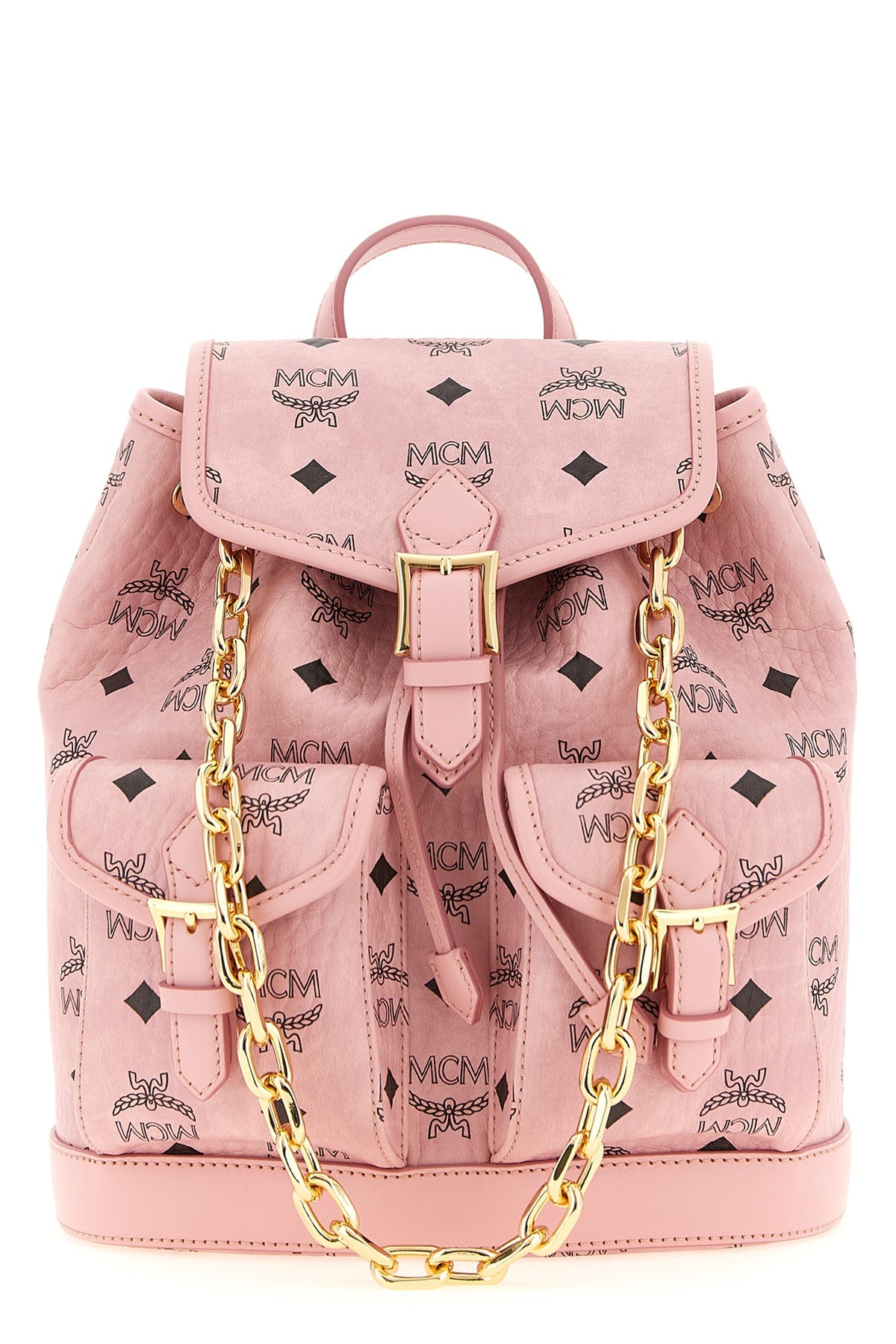 MCM Aren Backpack with Gold-Tone Hardware