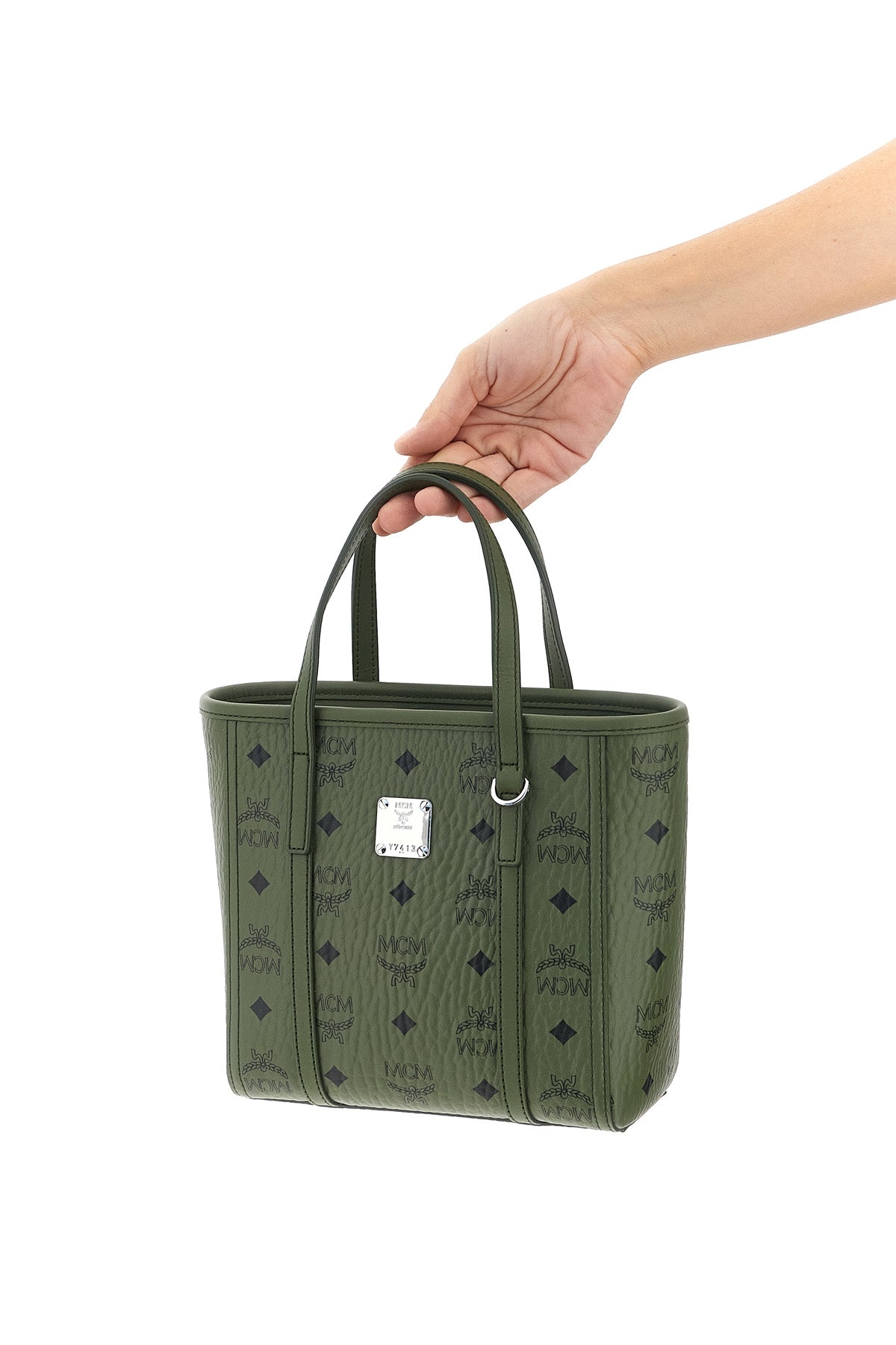 MCM Toni Mini Shopping Bag with Metal Hardware