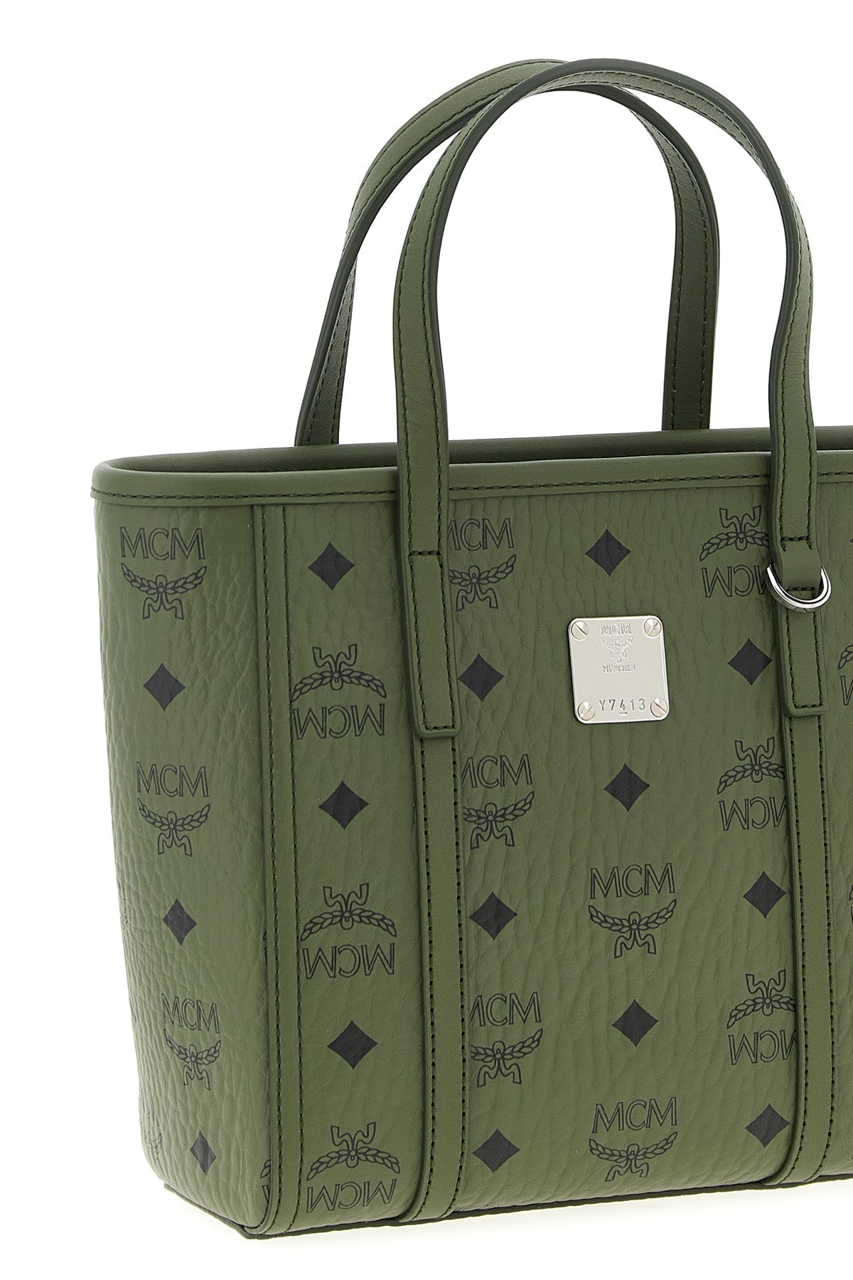 MCM Toni Mini Shopping Bag with Metal Hardware