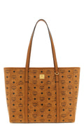 MCM Tote Bag Logo Plaque Detail