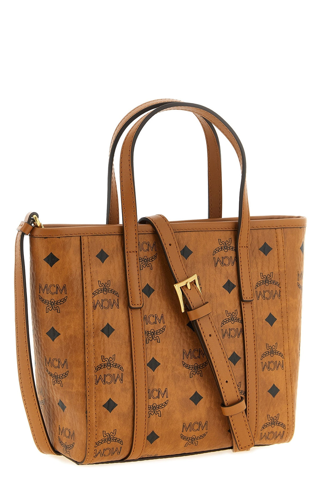 MCM Toni Mini Shopper Bag with Visetos Monogram