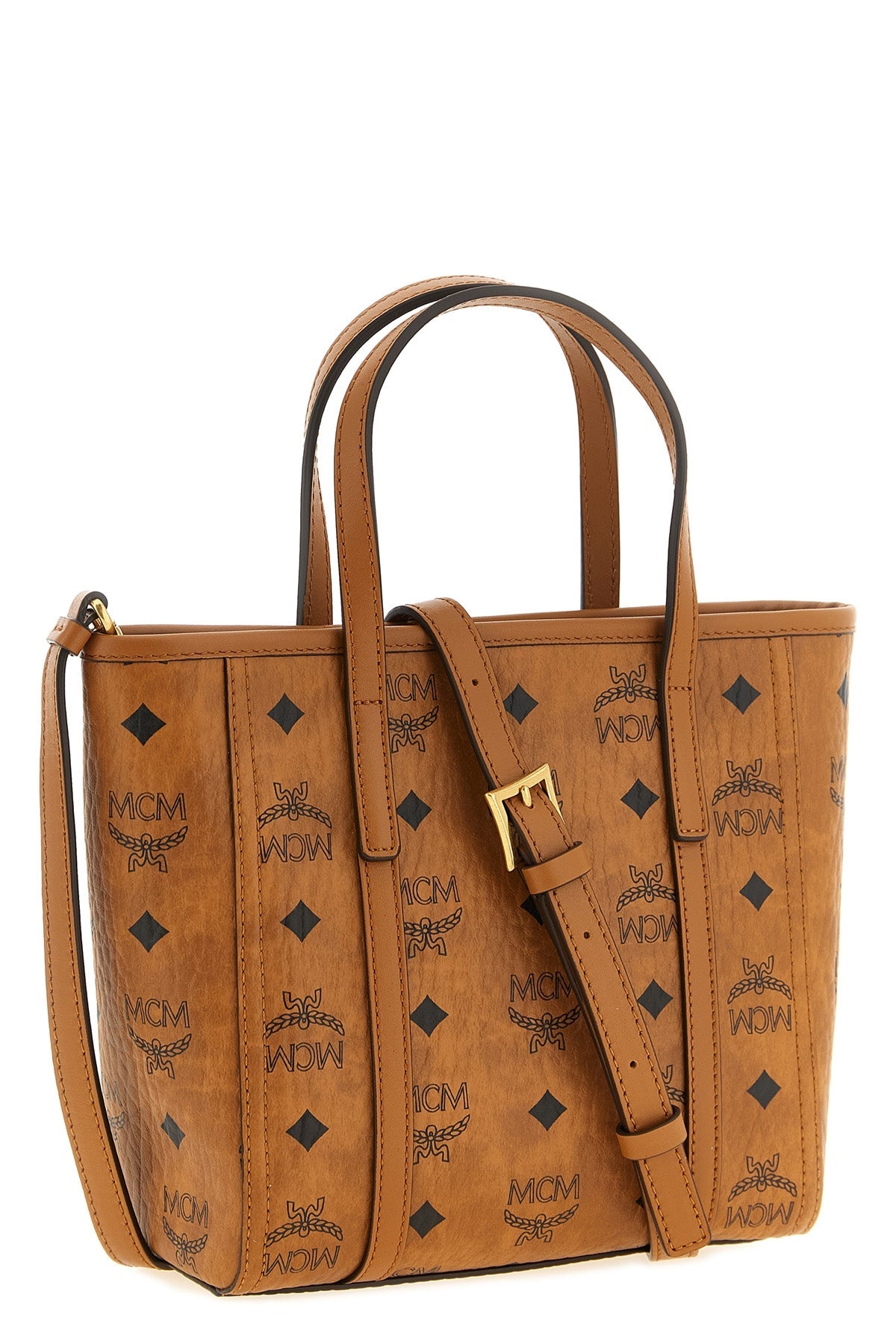 MCM Toni Mini Shopper Bag with Visetos Monogram