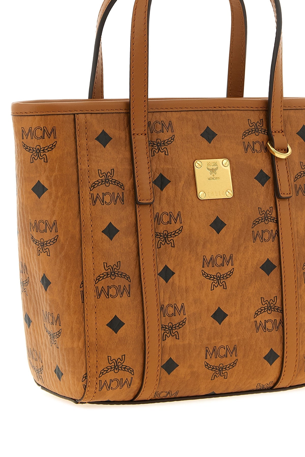 MCM Toni Mini Shopper Bag with Visetos Monogram