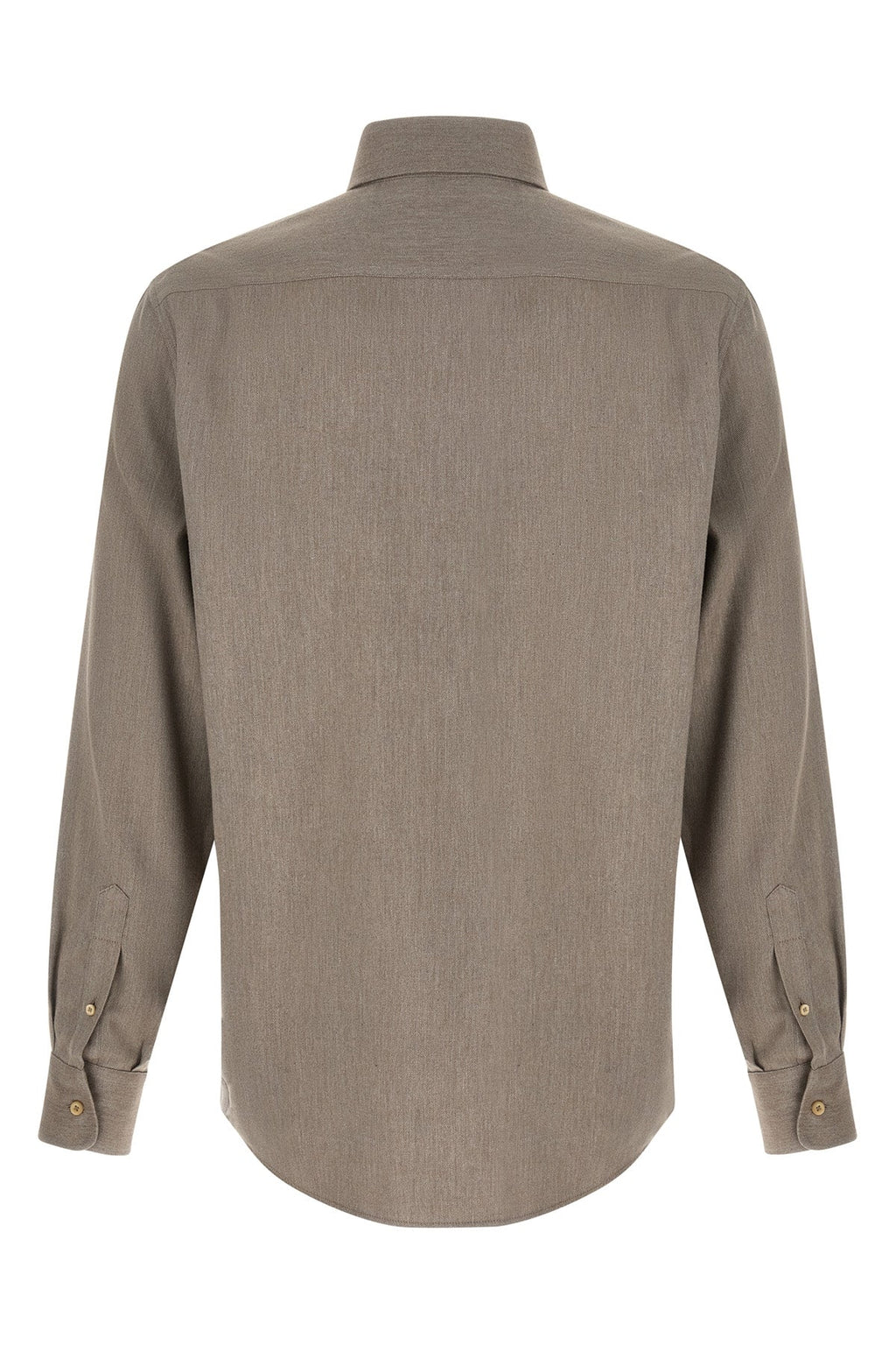 Brunello Cucinelli Cotton Blend Shirt with Spread Collar