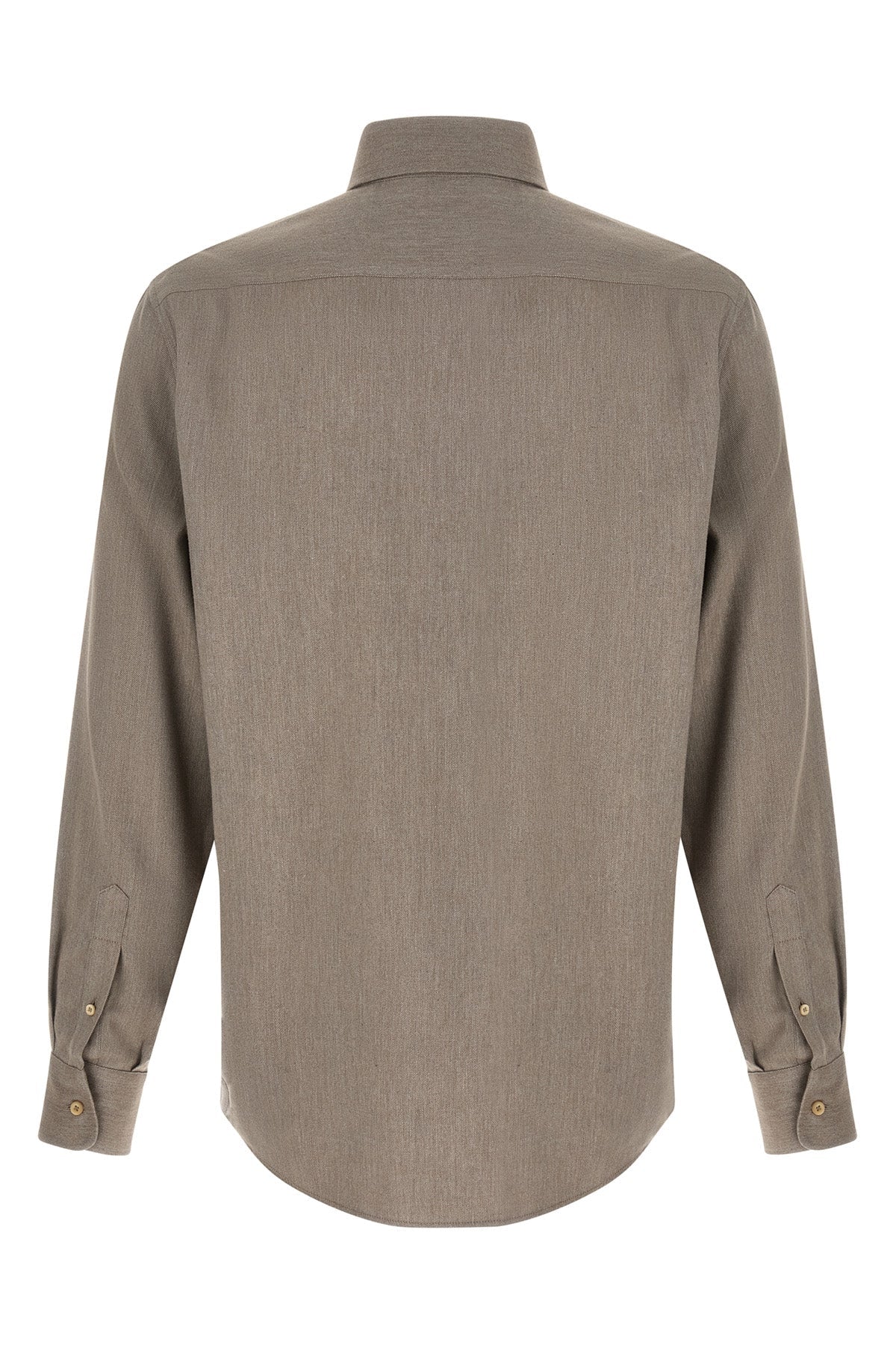 Brunello Cucinelli Cotton Blend Shirt with Spread Collar