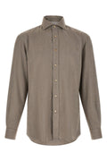 Brunello Cucinelli Cotton Blend Shirt with Spread Collar