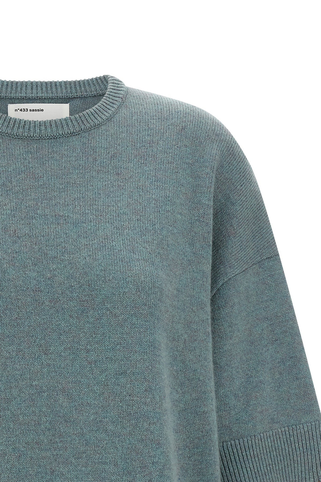 Extreme Cashmere Crewneck Sweater With Ribbed Trims