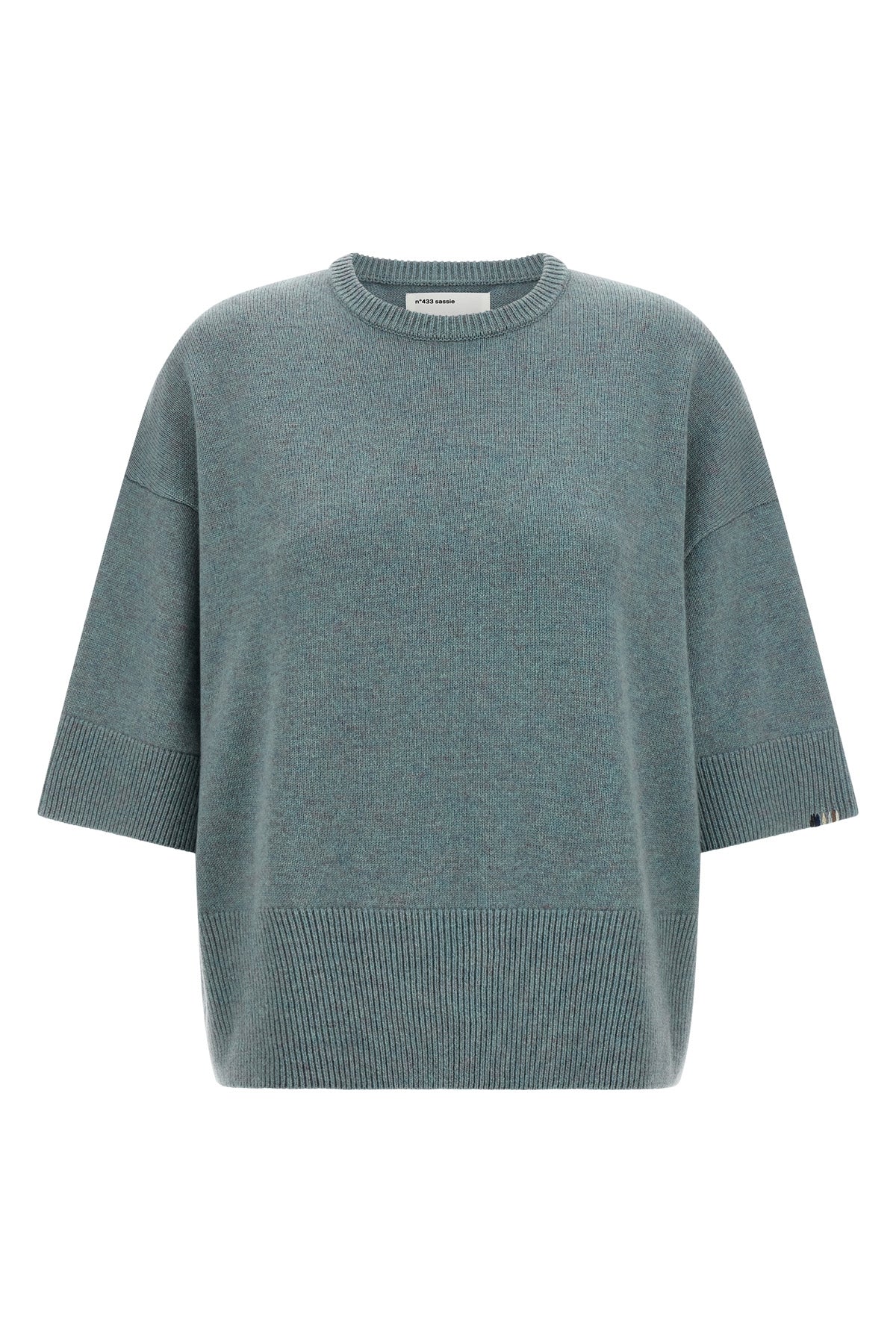 Extreme Cashmere Crewneck Sweater With Ribbed Trims