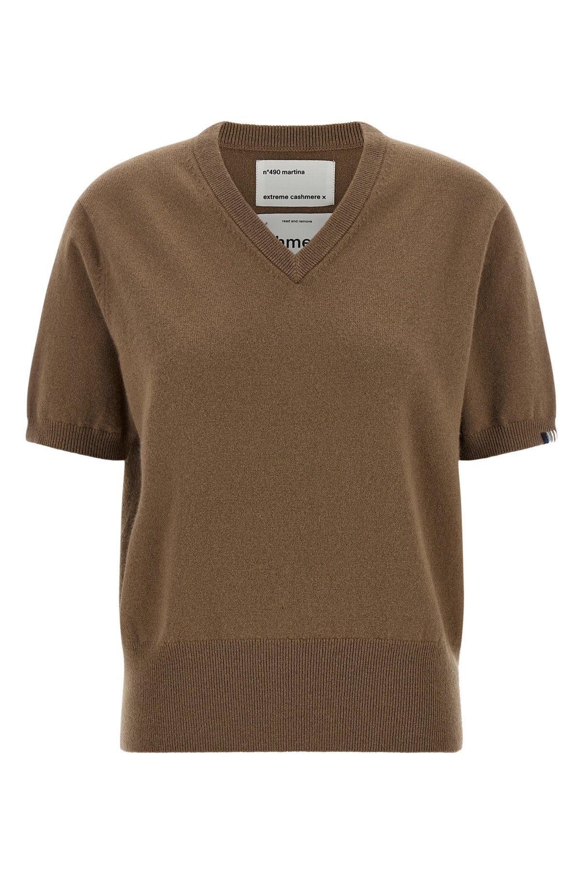 Extreme Cashmere V-Neck Sweater With Ribbed Trims