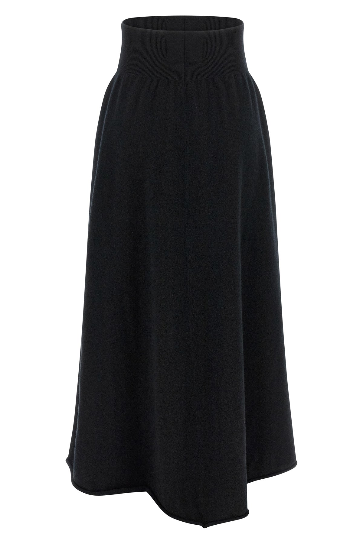 Extreme Cashmere Maxi Skirt with Ribbed Waistband