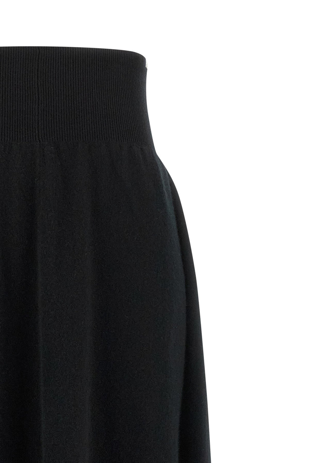 Extreme Cashmere Maxi Skirt with Ribbed Waistband