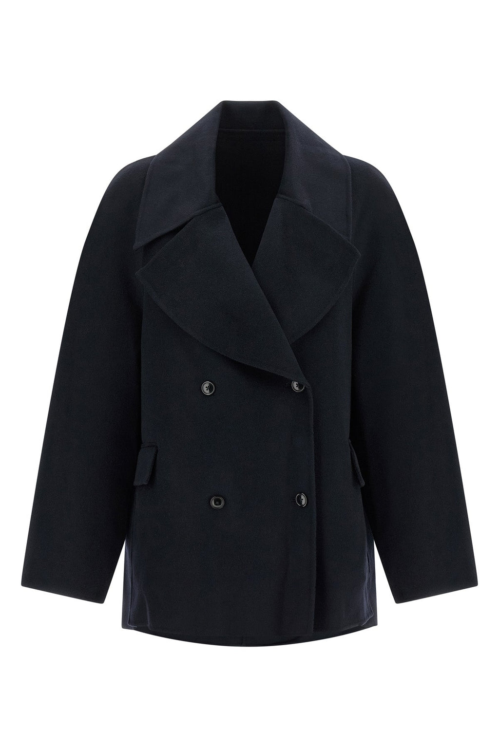 Loulou Studio Double-Breasted Jacket with Wide Lapels