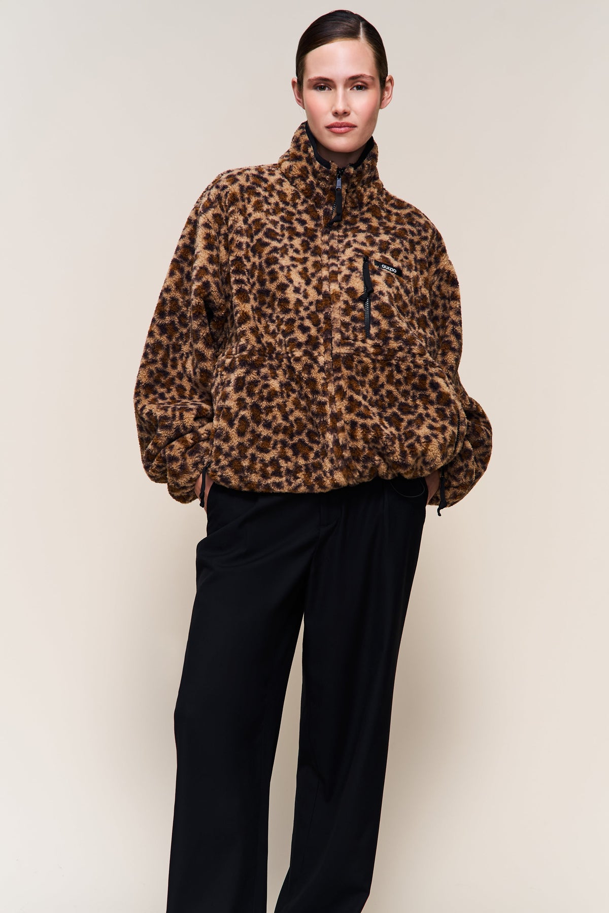 Guizio Sherpa Zip Up Jacket