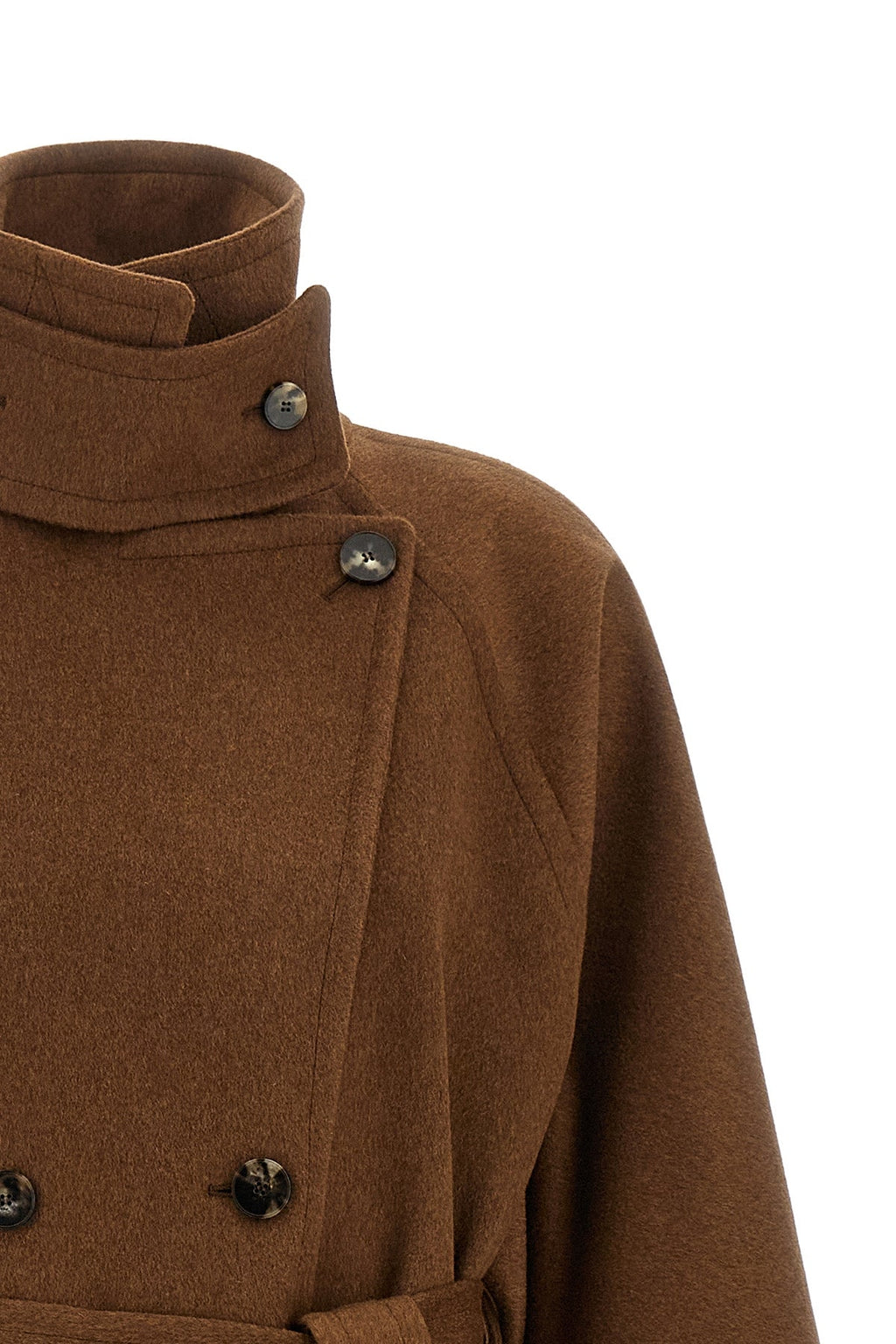 Double-Breasted Belted Coat