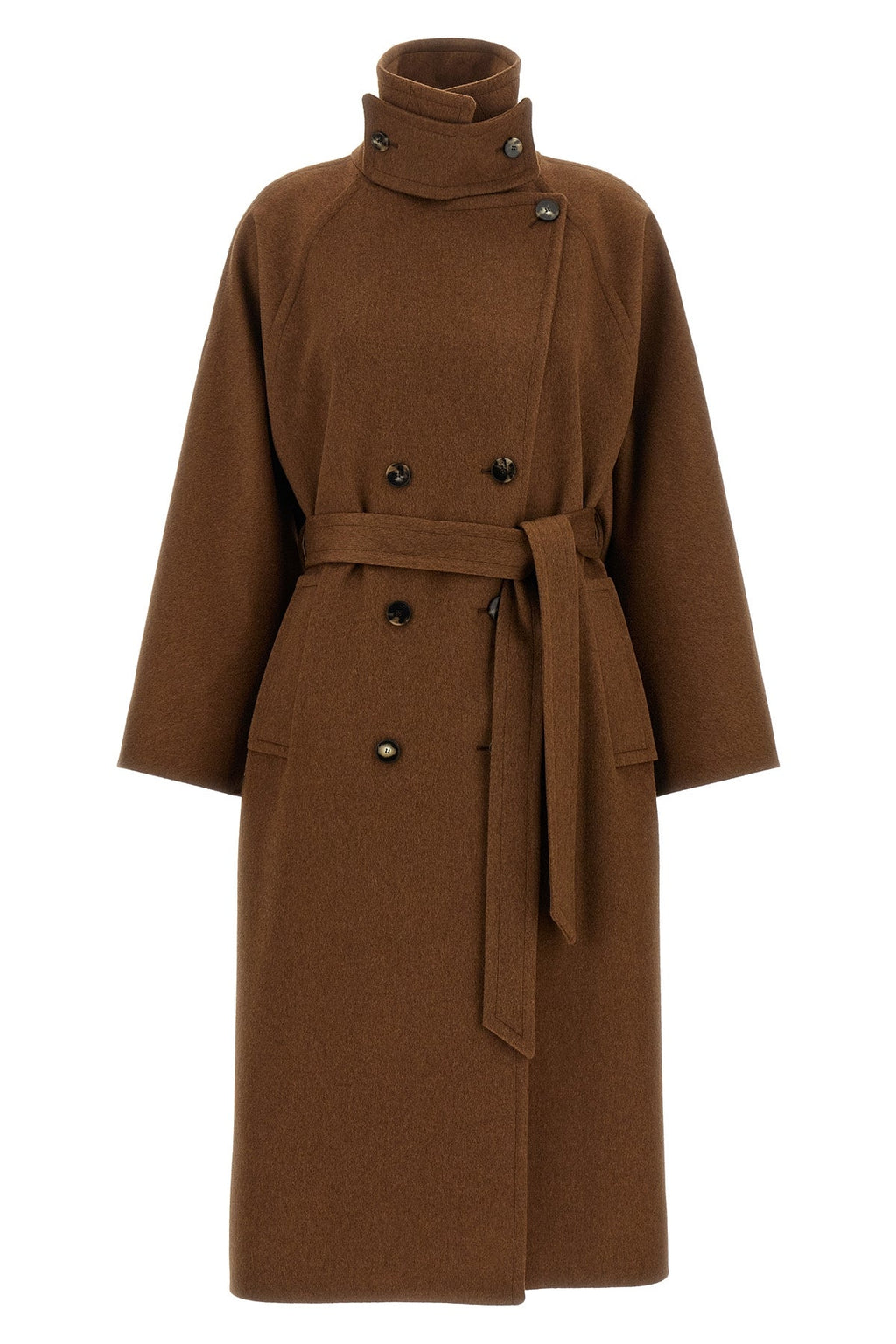 Double-Breasted Belted Coat