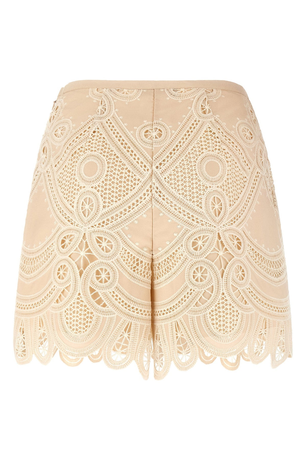Macramé Embroidered Shorts